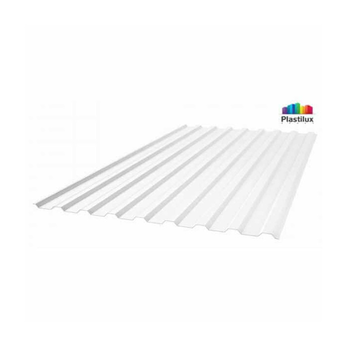 Профилированный поликарбонат 0,9 мм МП-20 POLYNEX колотый лед 2000х1150 мм