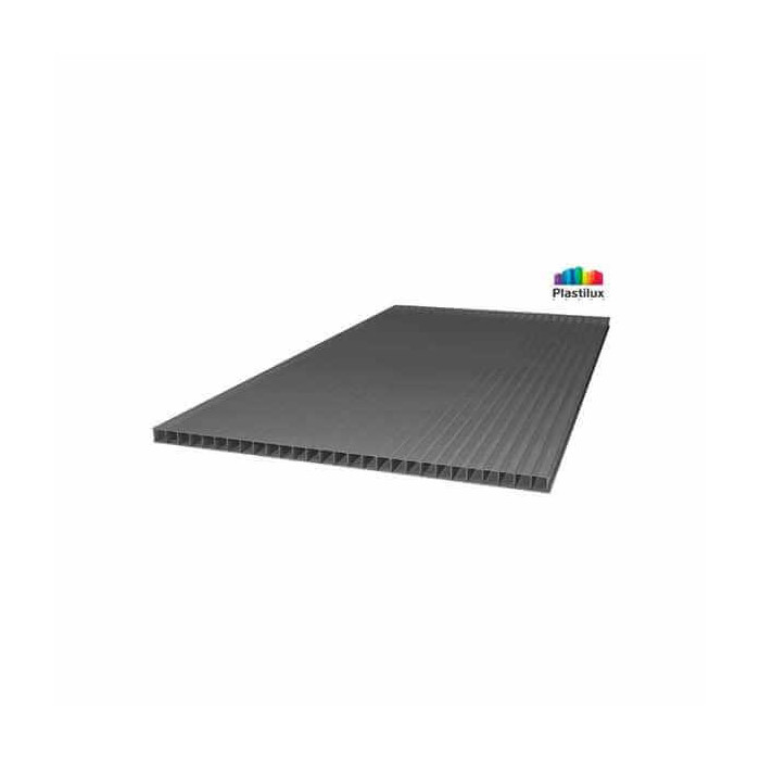 Сотовый поликарбонат 16 мм ROYALPLAST 2-UV премиум серый 2100х12000 мм