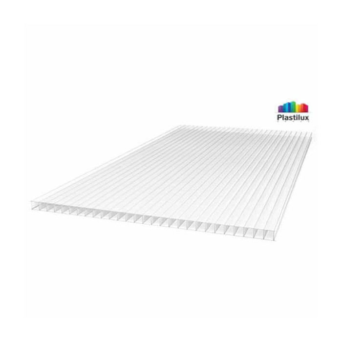 Сотовый поликарбонат 6 мм ULTRAMARIN прозрачный 2100х6000 мм